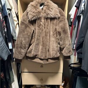 Faux Fur Brown Jacket